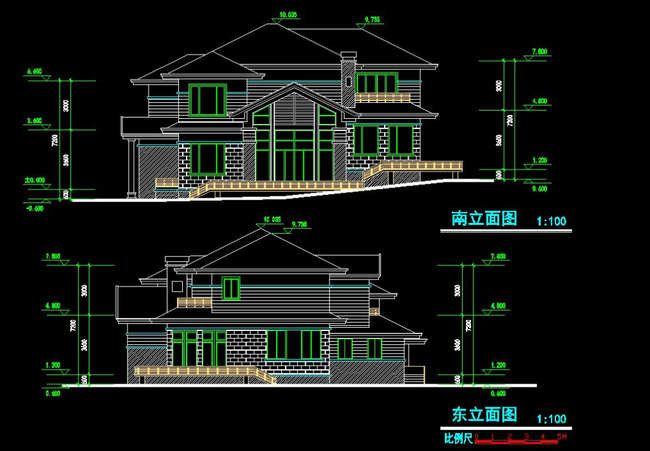 農村別墅自建房cad圖