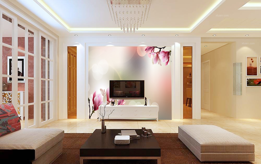 简约时尚电视背景墙(图片编号:15503187)_电视背景墙_我图网