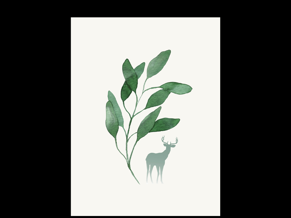 高清小清新北欧宜家田园风格简约现代装饰画