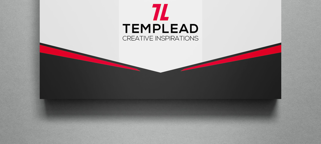 红黑简约时尚高档二维码名片设计模板