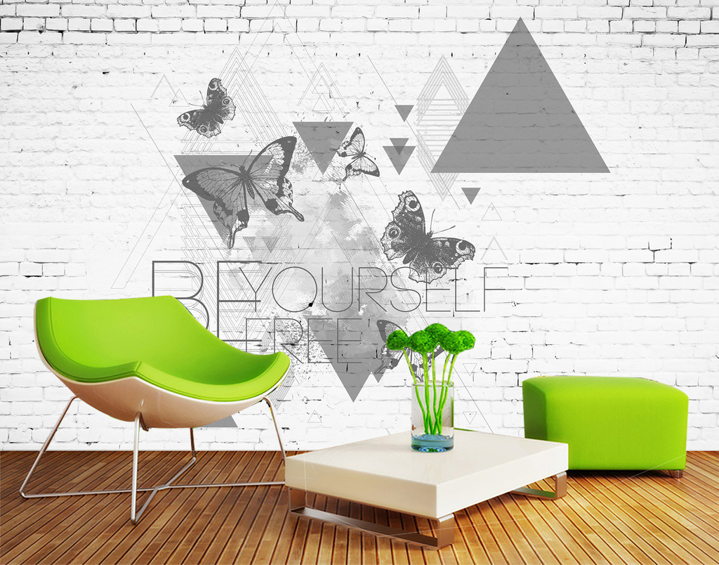 北欧简约蝴蝶线条背景墙图片设计素材_高清psd模板下载(103.