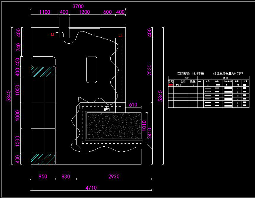 鞋店展架展厅cad施工图平面设计图下载(图片1.