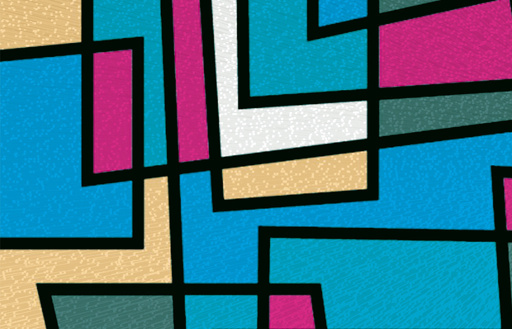 现代简约几何图案艺术无框画1