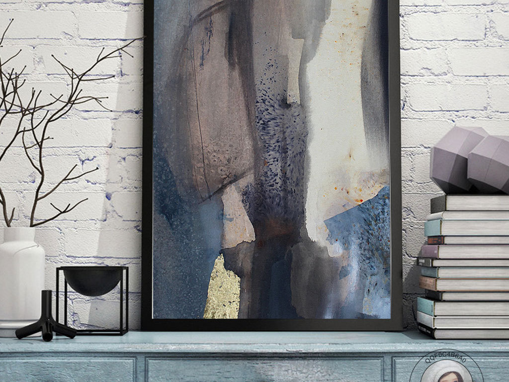 北欧抽象艺术图案无框画