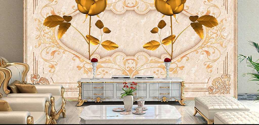 16165384)_欧式电视背景墙_我图网