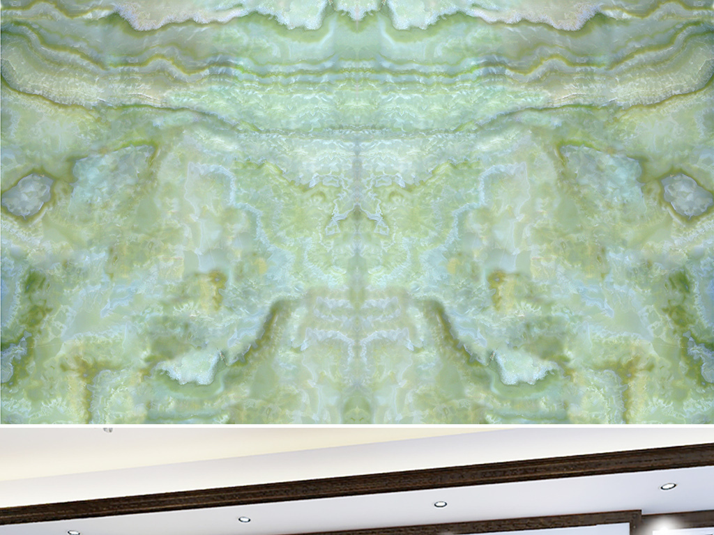 大理石纹绿玉石