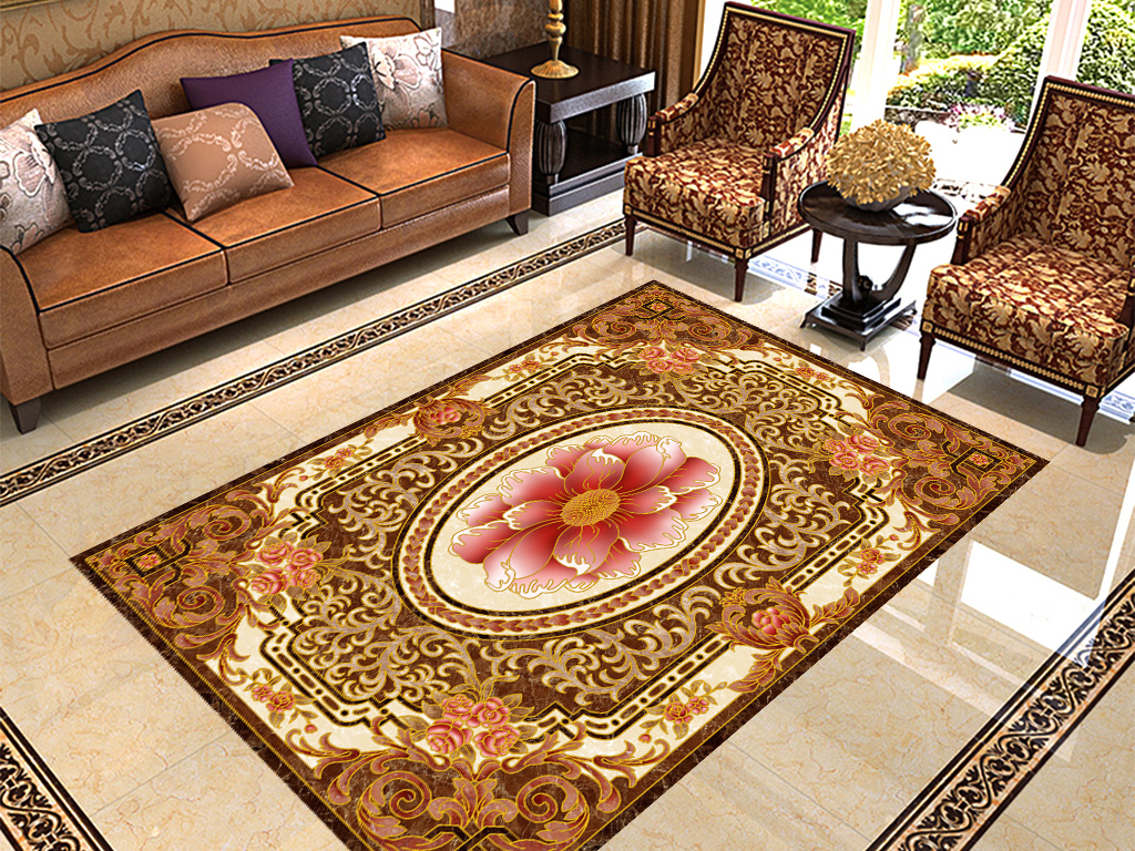 欧式花纹地面大厅地板地砖