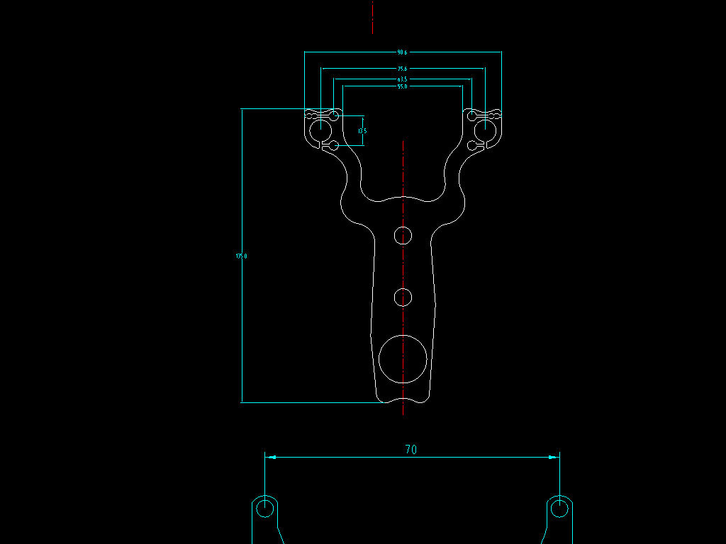原创10套弹弓cad设计图版权可商用