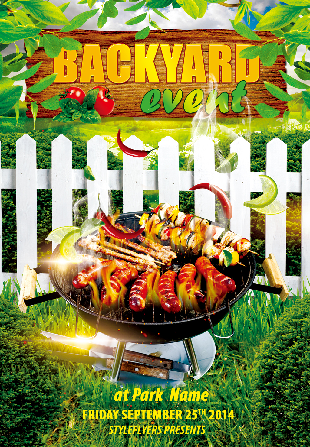 烧烤国外创意海报设计