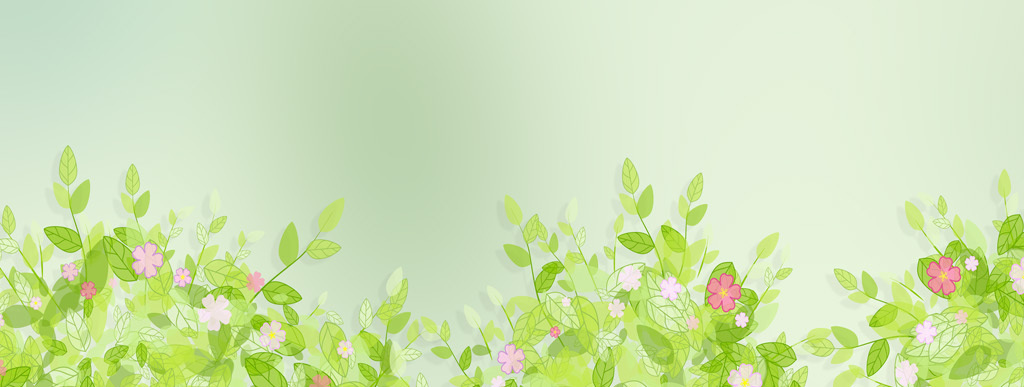 清新可爱浪漫爱情鸟爱心心形花卉北欧背景