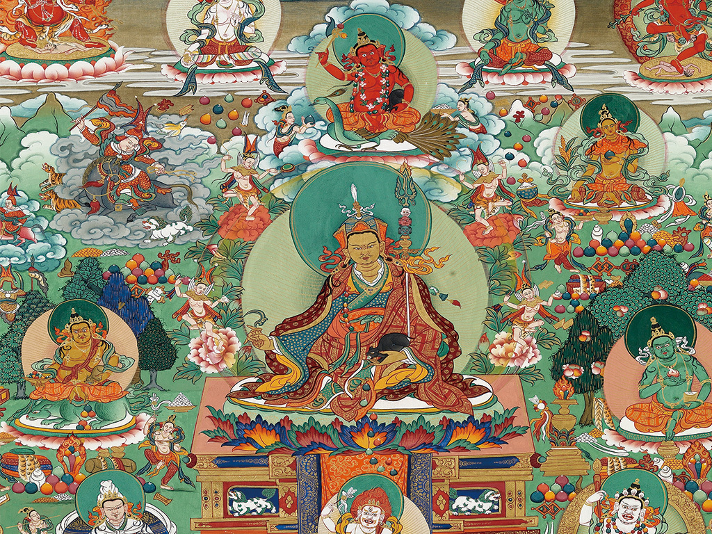 高清菩萨唐卡壁画