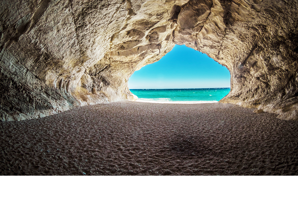 地中海山洞拱形地平线