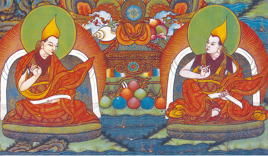 高清唐卡佛教壁画宗喀巴