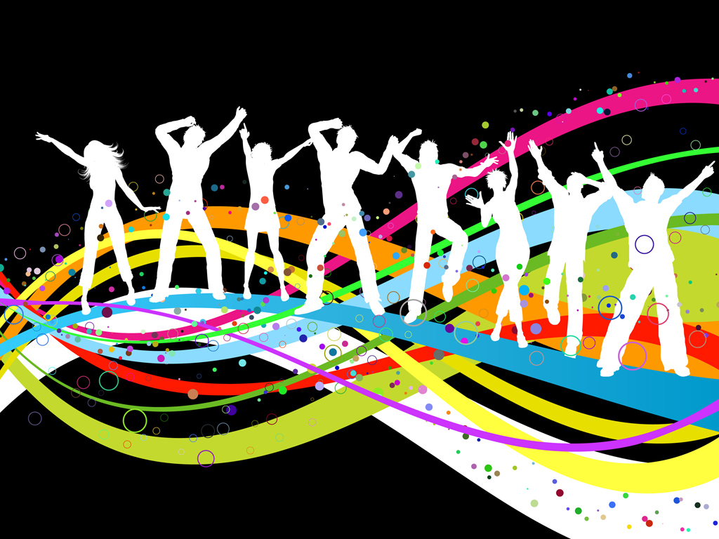 舞蹈欢庆人物剪影图片素材_ai模板下载(0.