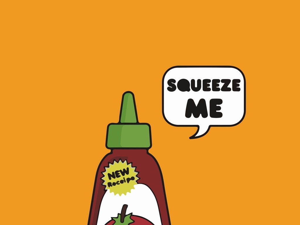 卡通瓶子酱料瓶生活元素