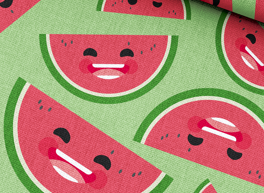 西瓜背景图案设计