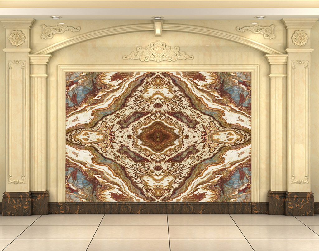 大理石纹拼花欧式背景墙(图片编号:16487931)_大理石背景墙_我图网