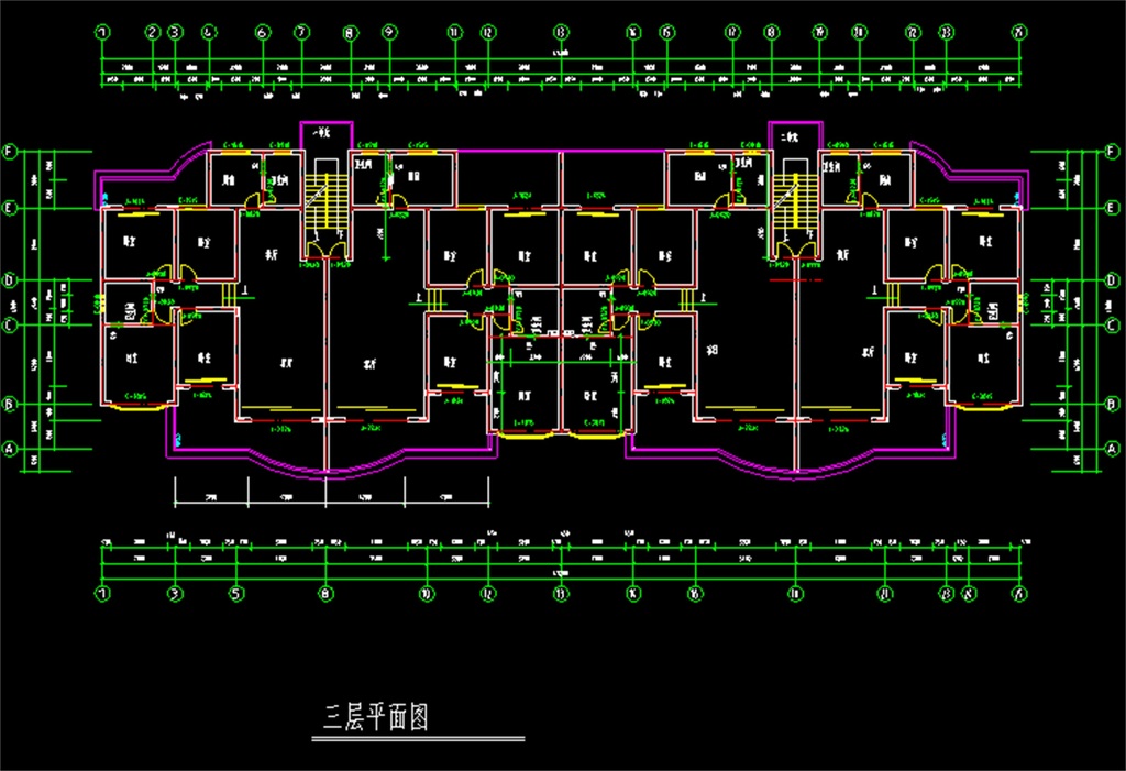 多层住宅cad平面图图片下载dwg素材-建筑图纸-我图网
