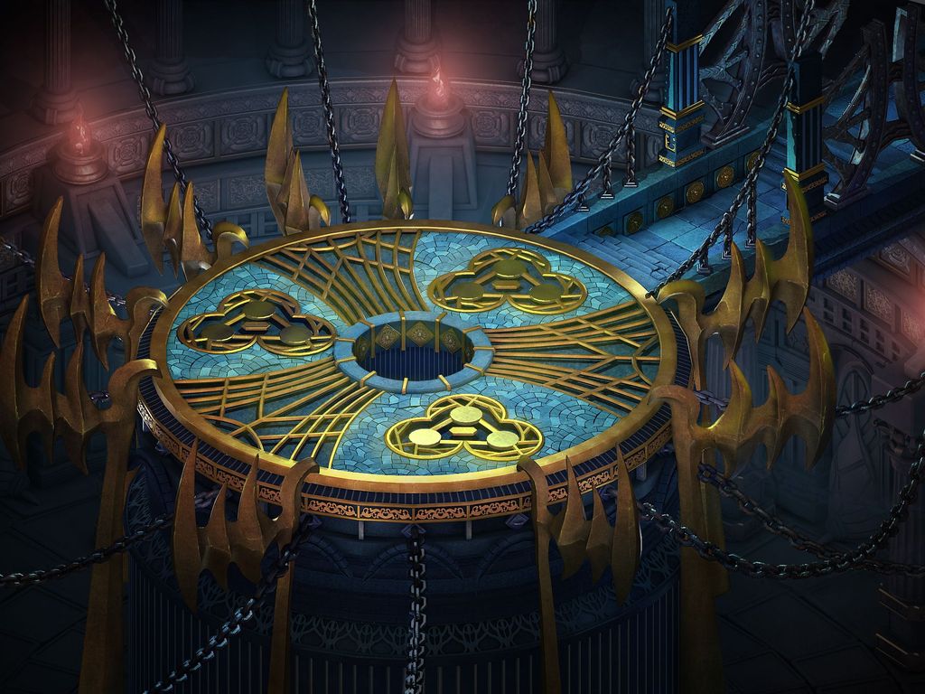 豪华黄金中心祭坛