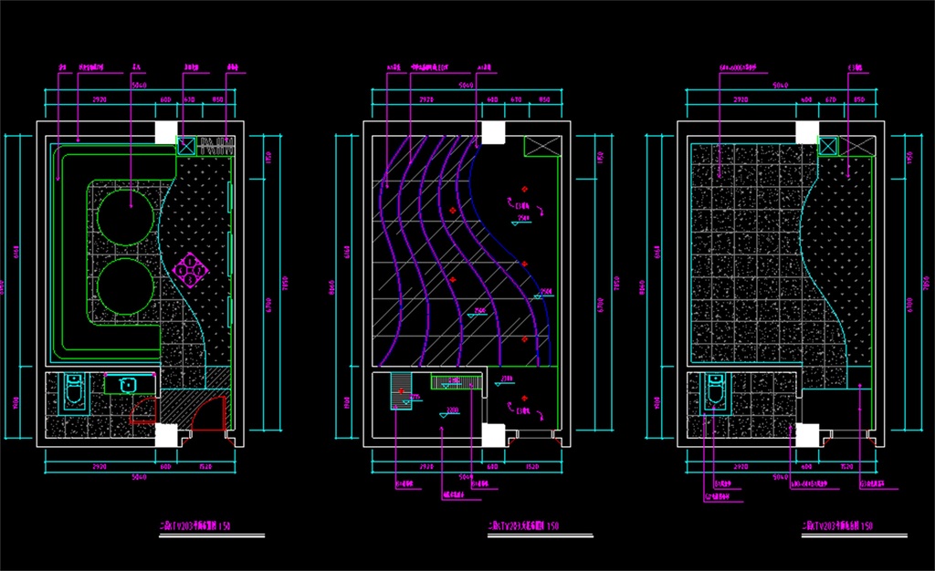 建築設計 cad圖紙 建築圖紙 > ktv包房cad裝修圖 版權圖片 分享