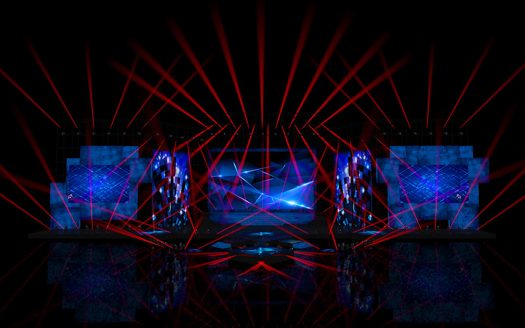 演唱会舞台舞美设计效果图
