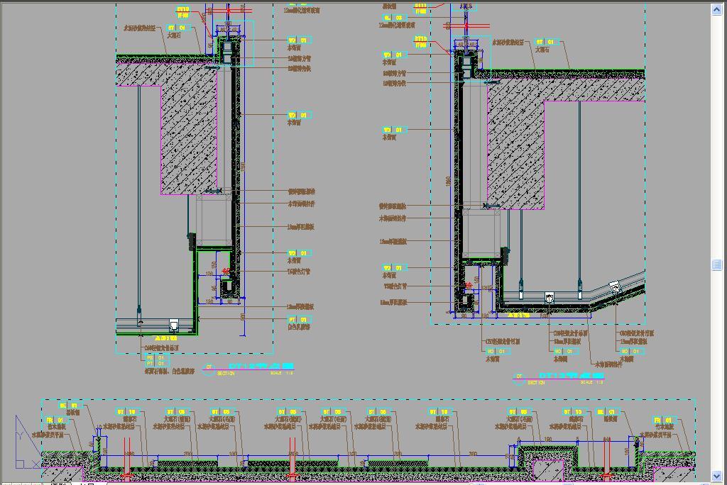 轻钢龙骨吊顶防火卷帘门节点图酒店常用节点图平面设计图下载(图片1.1