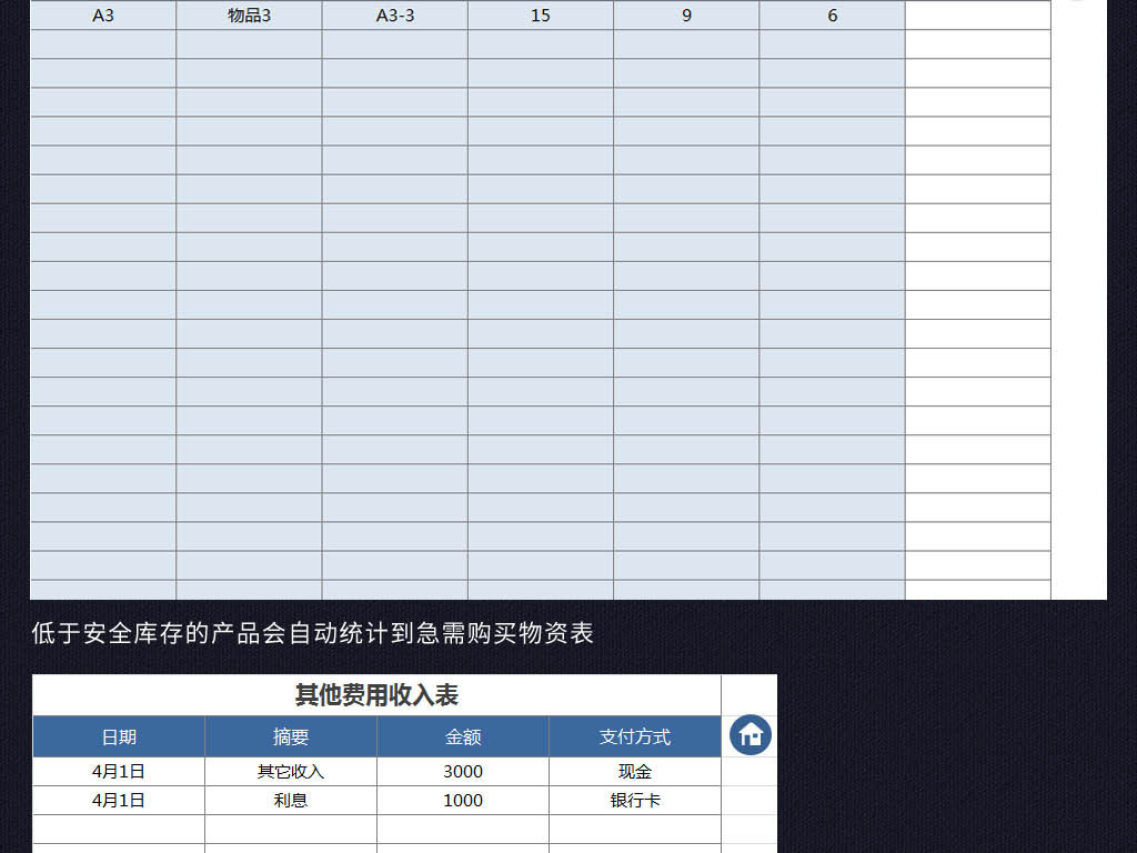 進銷存出入庫收入支出統計管理系統表格退貨模板下載_excel格式素材