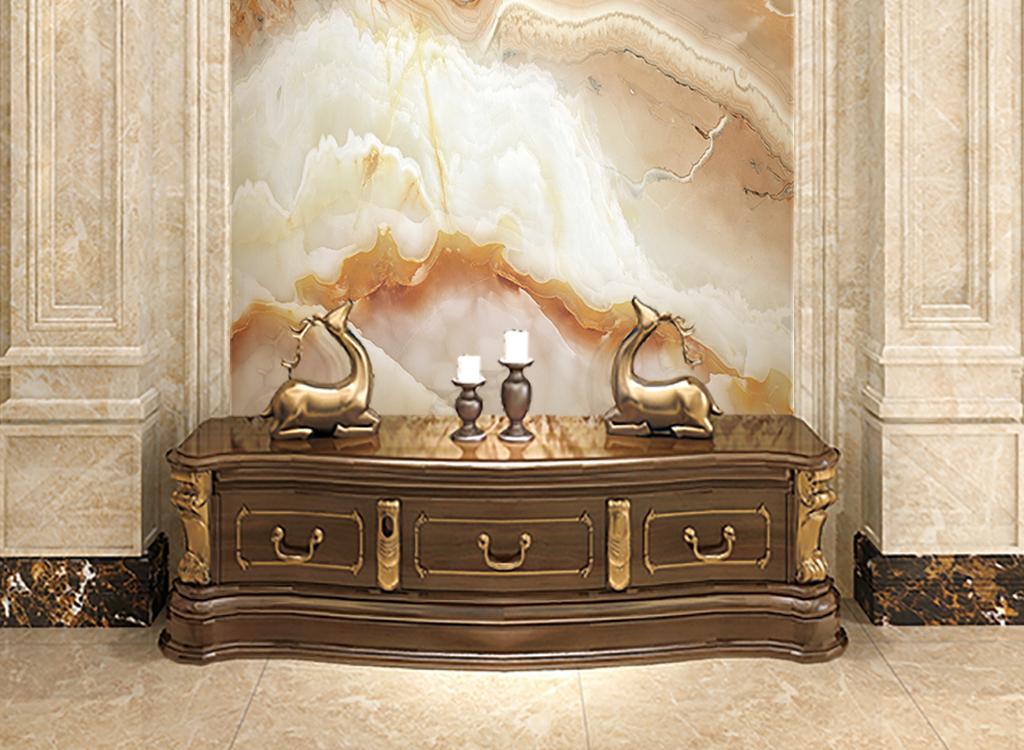 背景墙|装饰画 玄关 中式玄关 > 高清大气山水大理石纹玉石玄关 版权