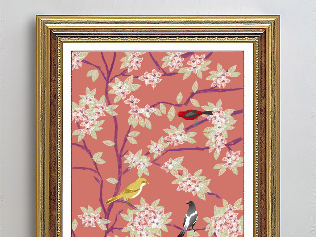 系列装饰画无框画10033-4(图片编号:16687973)_植物花卉无框画_我图网