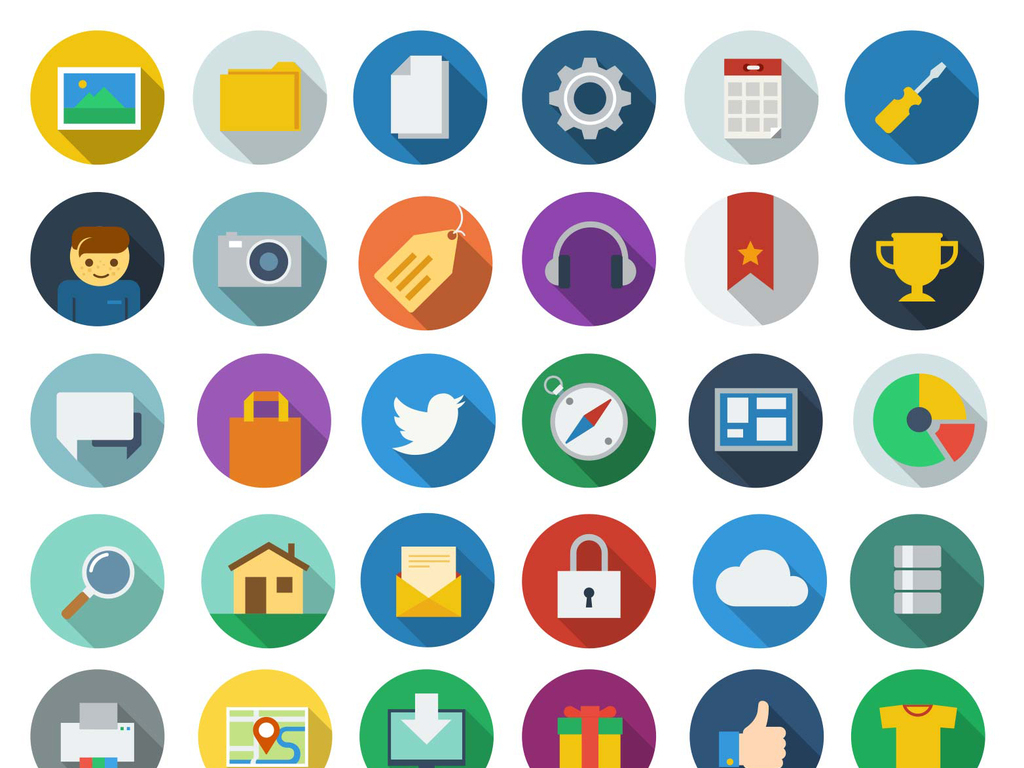 图标扁平化(图片编号:16688030)_图标_我图网