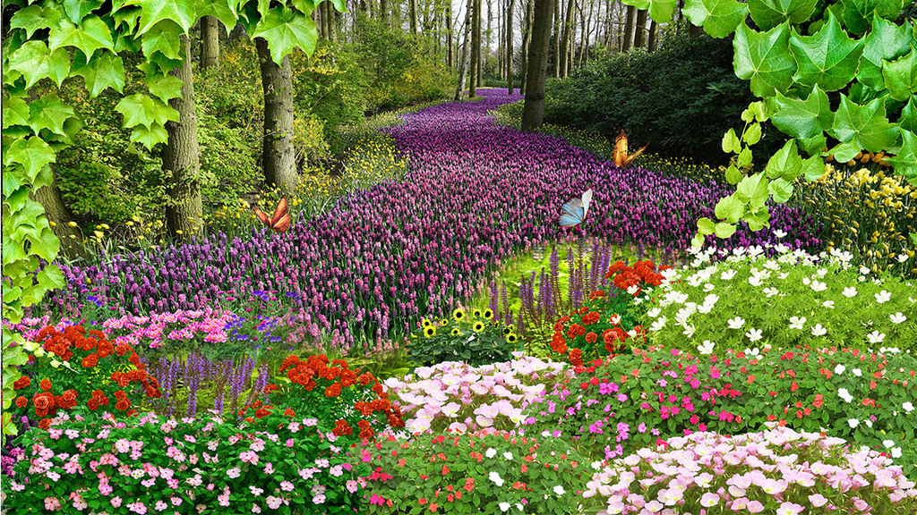 树林公园3d风景背景墙(图片编号:16693509)_田园背景墙_我图网