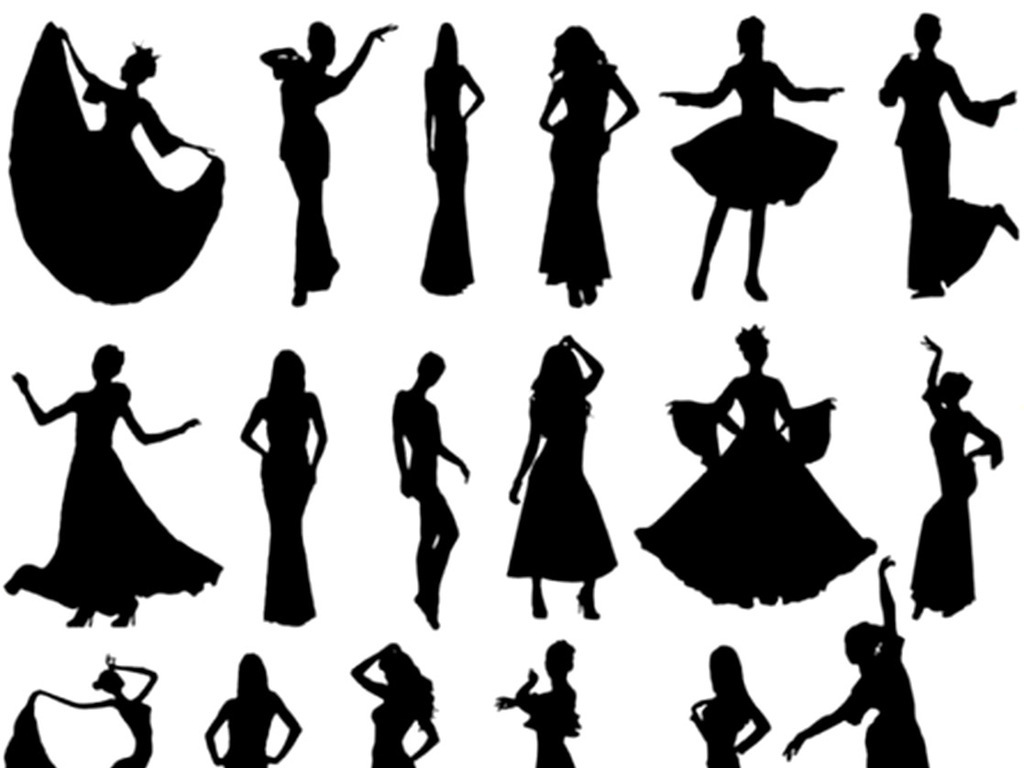 美女人物剪影ps笔刷图片下载abr素材-效果素材-我图网