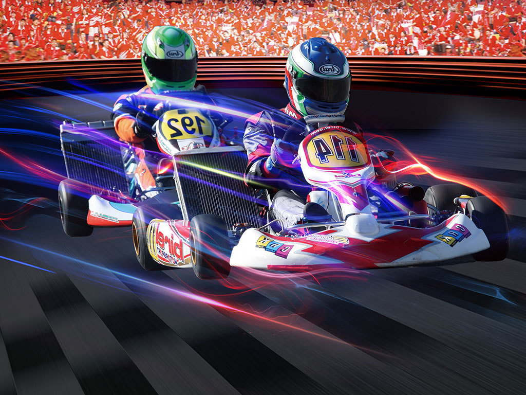 平面|广告设计 海报设计 海报设计|夏季海报 > 卡丁车海报展板 素材