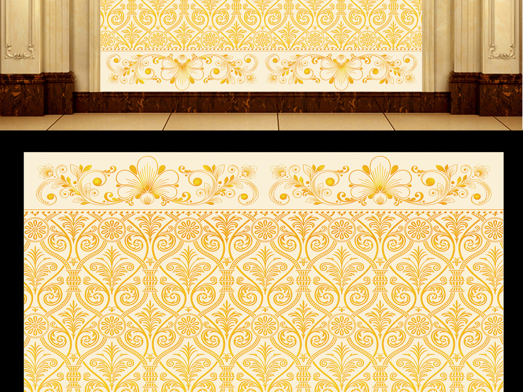 欧式花纹大理石纹(图片编号:16742089)_欧式电视背景墙_我图网