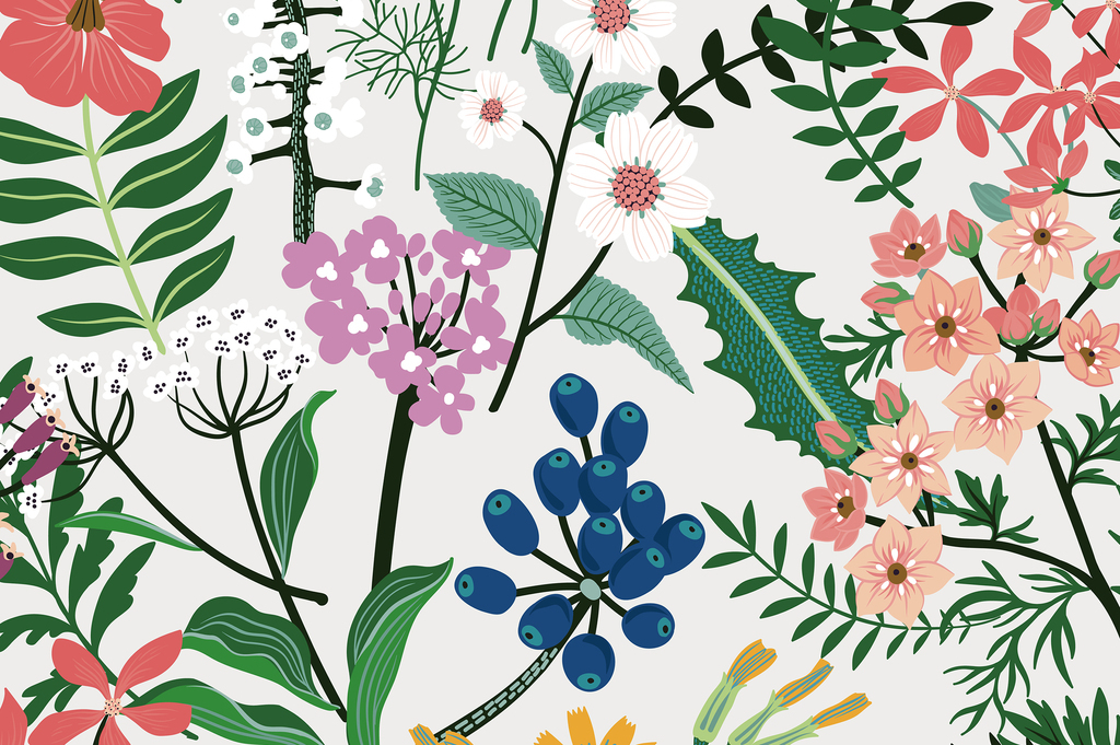 产品图案设计 服装/配饰印花图案 植物花卉图案 > 植物花卉图案背景