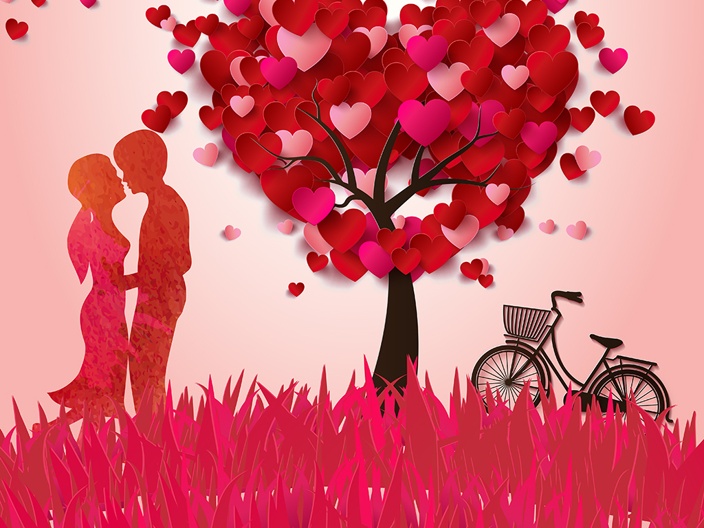 爱在七夕节唯美意境宣传海报展板psd模板