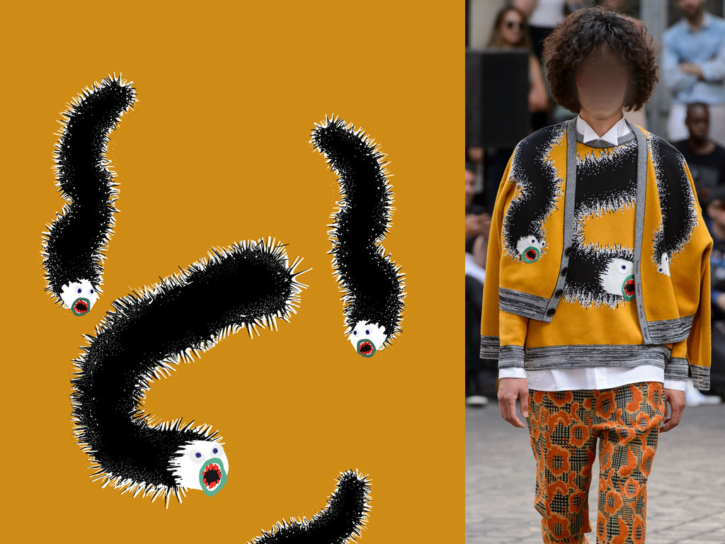 大牌服装印花设计图