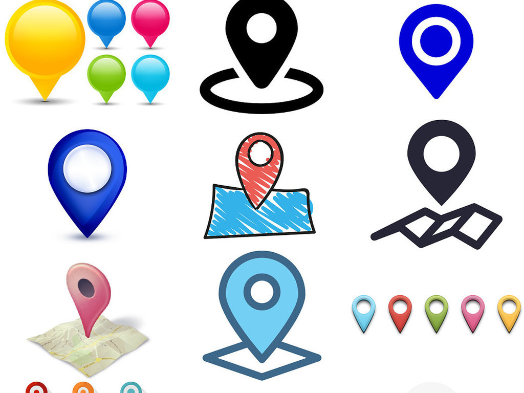 地图定位标志造型设计图2