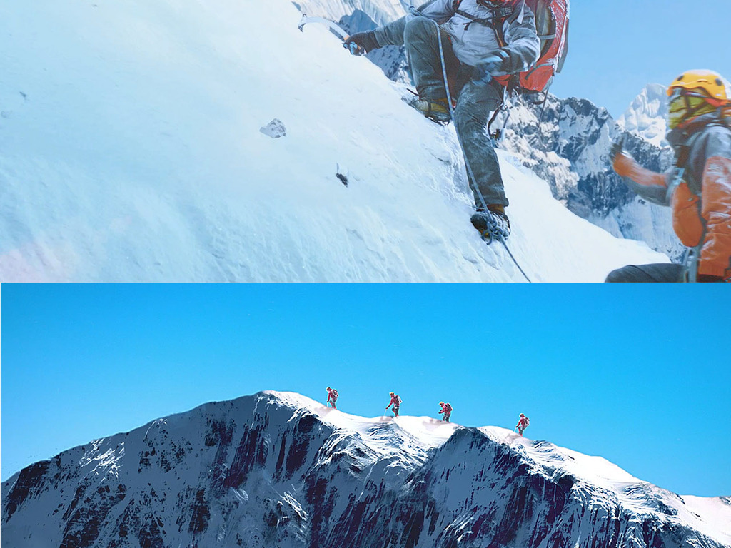 攀登雪山视频