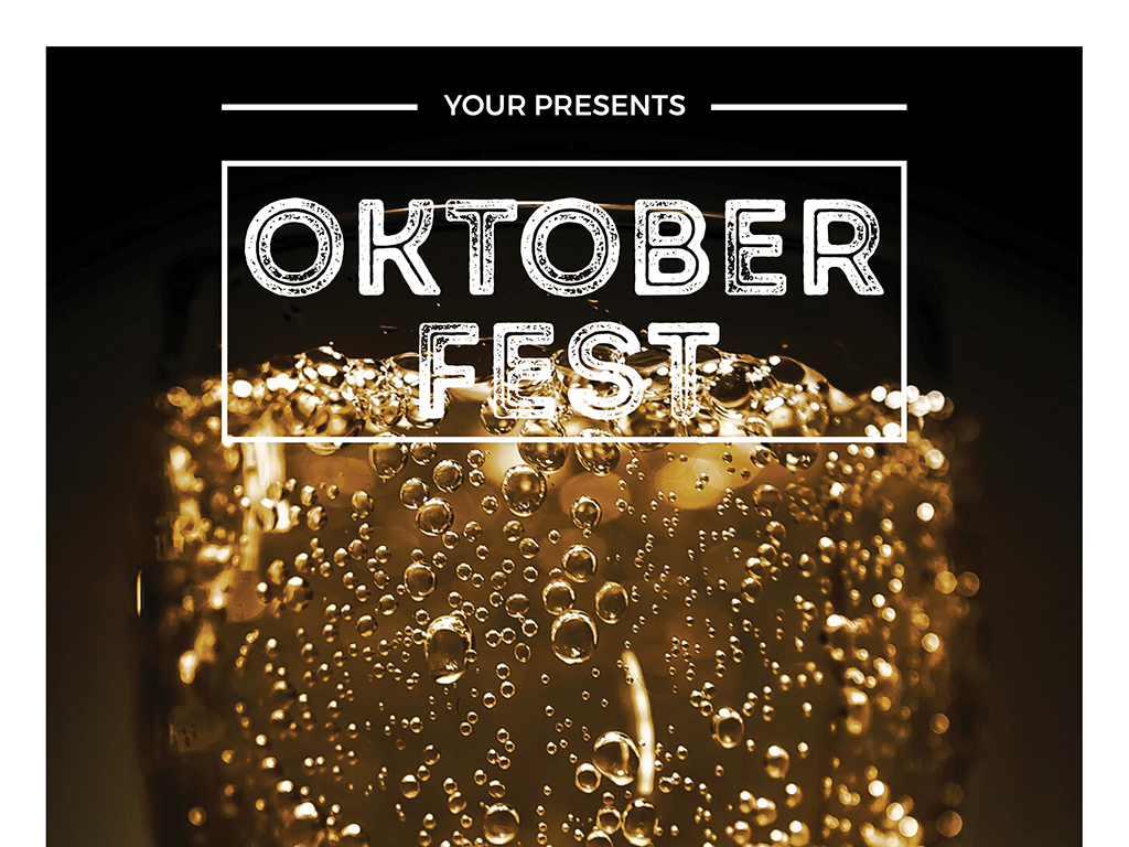 简约文艺休闲啤酒节酒吧酒馆ps创意海报