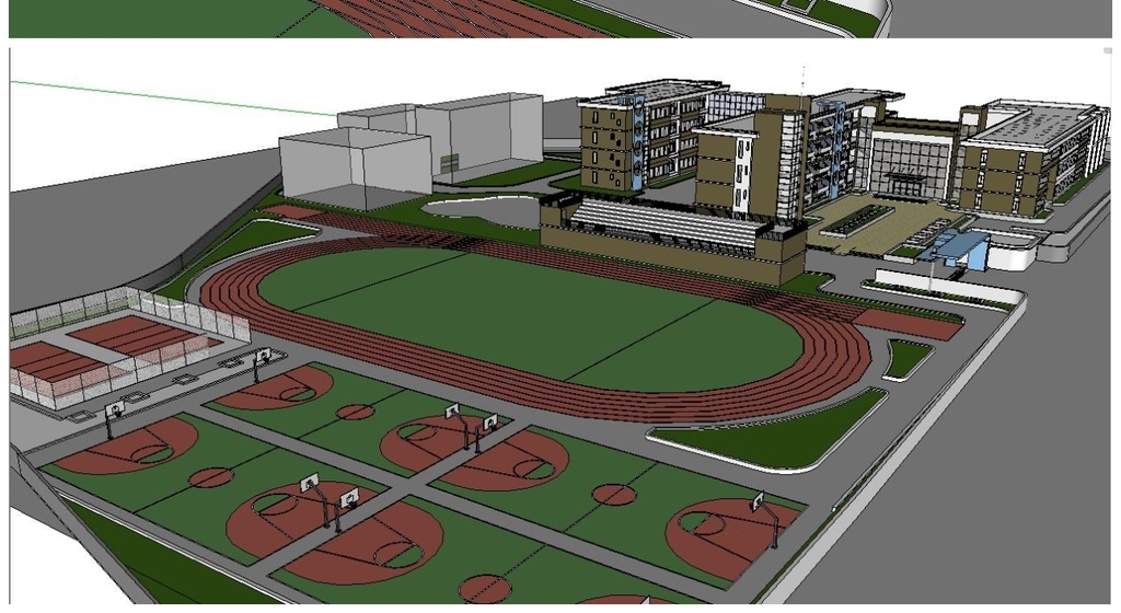 学校校园建筑su模型素材