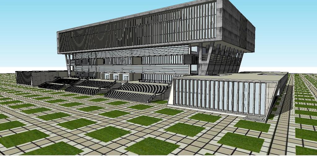 原创大学教学楼建筑su模型素材