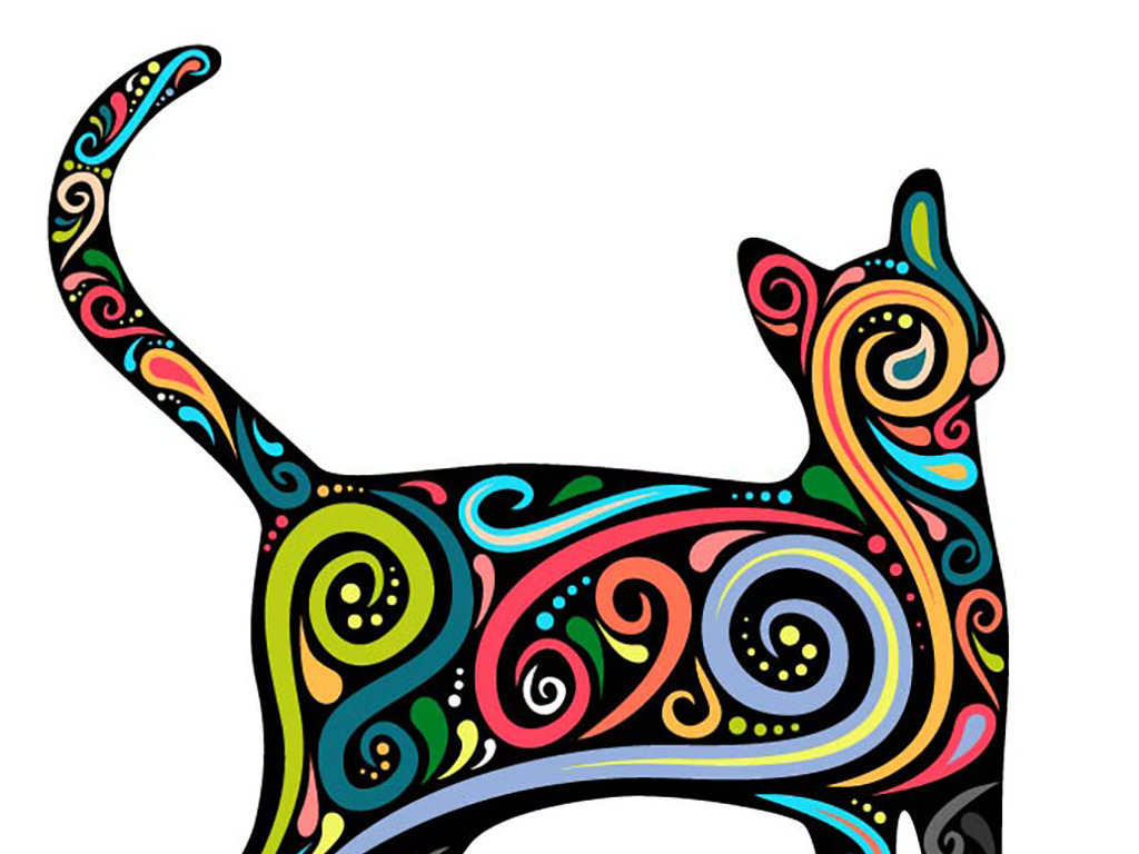 卡通猫咪图案素材