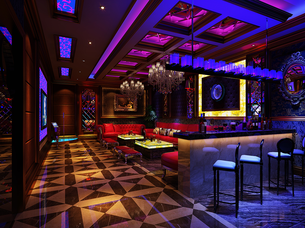 高档ktv3d模型素材下载 贴图 灯光