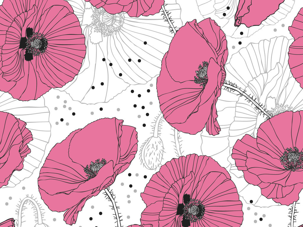 小碎花植物花卉面料印花裙装印花