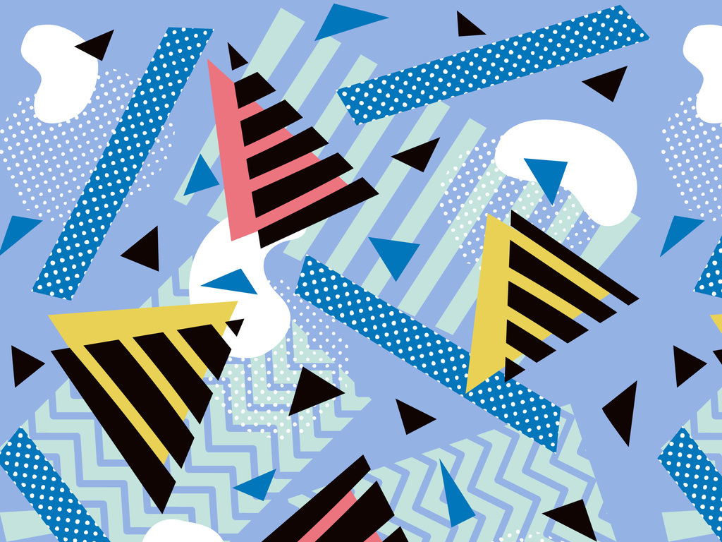 抽象几何三角形菱形无缝面料印花图片下载ai素材-几何抽象图案-我图网