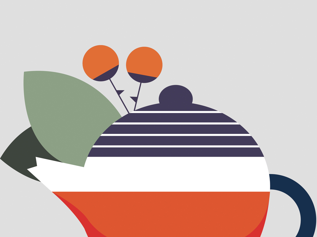 清新卡通色块家装背景墙壁纸壁画装饰画