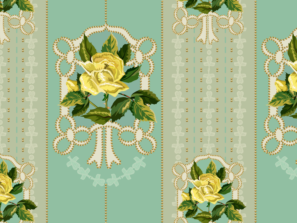 新款欧式花纹家纺印花