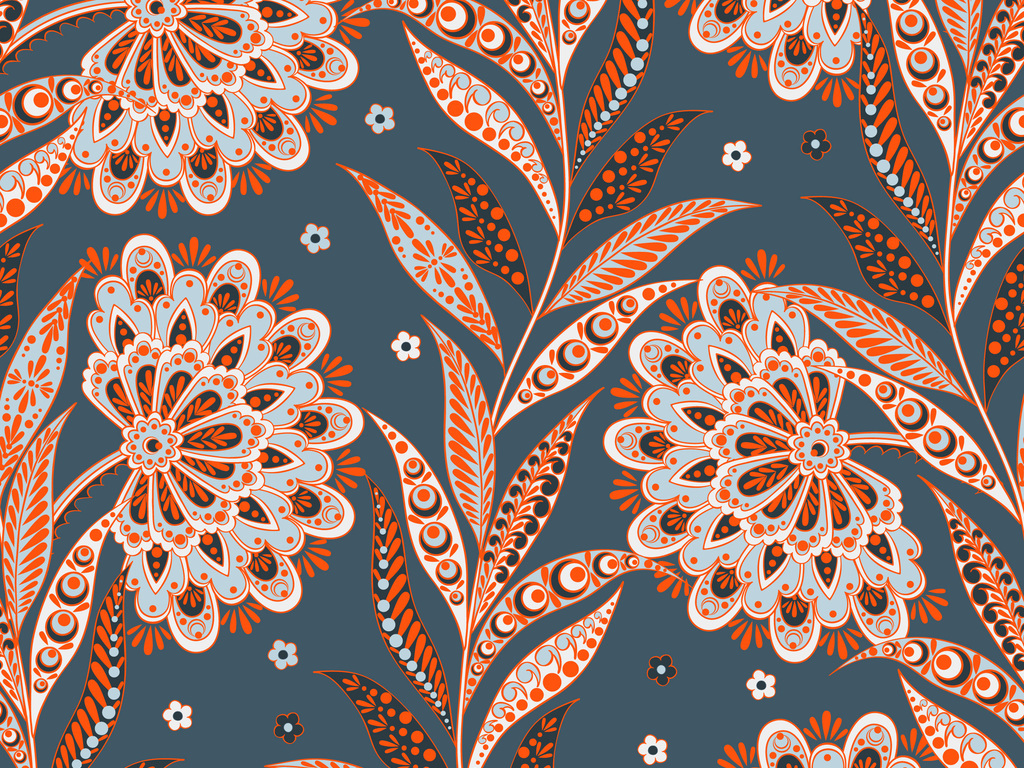 产品图案设计 家纺家饰图案 植物花卉图案 > 新款植物大花无缝印花