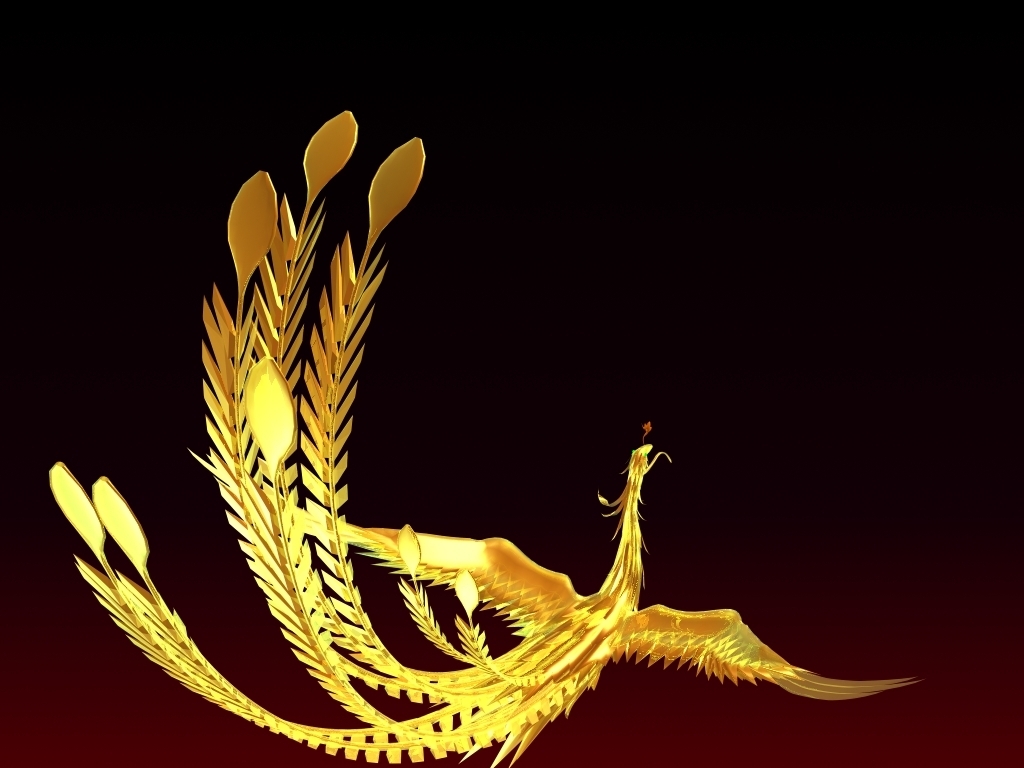 原创金凤凰3d模型版权可商用